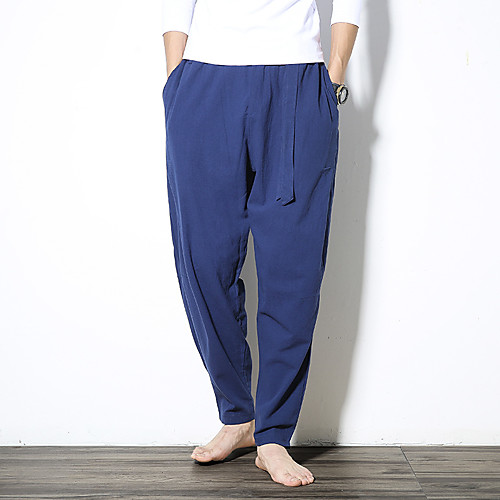 Men's Simple Casual / Sporty Quick Dry Breathable Sports Plus Size Slim Sport Daily Harem Loose Pants Pants Solid Color Full Length Sporty Gray White Black Navy Blue / Elasticity / Cotton / Linen
Men's Simple Casual / Sporty Quick Dry Breathable Sports Plus Size Slim Sport Daily Harem Loose Pants Pants Solid Color Full Length Sporty Gray White Black Navy Blue / Elasticity / Cotton / Linen