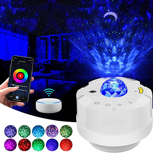 Galaxy Projector Star Projector Night Light Projector for Bedroom LED Star Moon Ocean Wave Projector with Smart APP Control
Galaxy Projector Star Projector Night Light Projector for Bedroom LED Star Moon Ocean Wave Projector with Smart APP Control