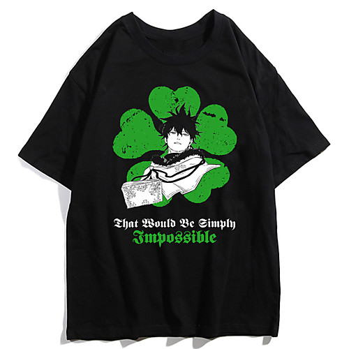 Inspired by Black Clover Cosplay Anime Cartoon Polyester / Cotton Blend Print Harajuku Graphic Kawaii T shirt For Women's / Men's
Inspired by Black Clover Cosplay Anime Cartoon Polyester / Cotton Blend Print Harajuku Graphic Kawaii T shirt For Women's / Men's
