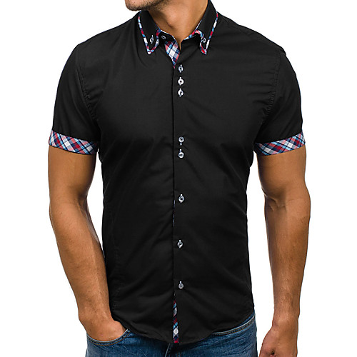 Men's Shirt Solid Color Short Sleeve Casual Tops Simple Fashion Classic Collar Wine Royal Blue White / Summer
Men's Shirt Solid Color Short Sleeve Casual Tops Simple Fashion Classic Collar Wine Royal Blue White / Summer