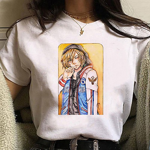 Inspired by Yuri on Ice Cosplay Anime Cartoon Polyester / Cotton Blend Print Harajuku Graphic Kawaii T-shirt For Women's / Men's
Inspired by Yuri on Ice Cosplay Anime Cartoon Polyester / Cotton Blend Print Harajuku Graphic Kawaii T-shirt For Women's / Men's