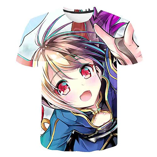 Inspired by SAO Swords Art Online Anime Cartoon 100% Polyester 3D 3D Harajuku Graphic T shirt For Women's / Men's
Inspired by SAO Swords Art Online Anime Cartoon 100% Polyester 3D 3D Harajuku Graphic T shirt For Women's / Men's