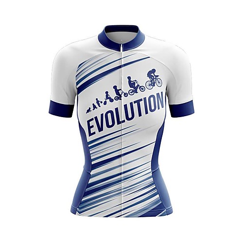 21Grams Women's Short Sleeve Cycling Jersey Summer Spandex BlueWhite Stripes Bike Top Mountain Bike MTB Road Bike Cycling Sports Clothing Apparel / Stretchy / Athleisure
21Grams Women's Short Sleeve Cycling Jersey Summer Spandex BlueWhite Stripes Bike Top Mountain Bike MTB Road Bike Cycling Sports Clothing Apparel / Stretchy / Athleisure