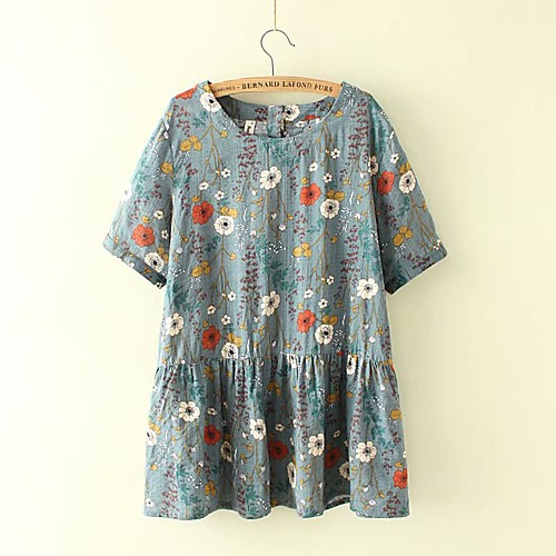 Women's Plus Size Tops T shirt Print Short Sleeve Round Neck Light Blue Big Size XL 2XL 3XL 4XL
Women's Plus Size Tops T shirt Print Short Sleeve Round Neck Light Blue Big Size XL 2XL 3XL 4XL