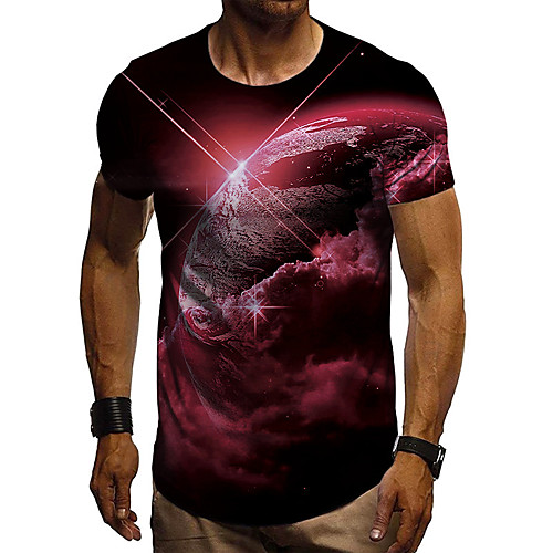 Men's Tee T shirt Shirt 3D Print Graphic Earth Plus Size Short Sleeve Casual Tops Basic Designer Slim Fit Big and Tall Blue Purple Red
Men's Tee T shirt Shirt 3D Print Graphic Earth Plus Size Short Sleeve Casual Tops Basic Designer Slim Fit Big and Tall Blue Purple Red