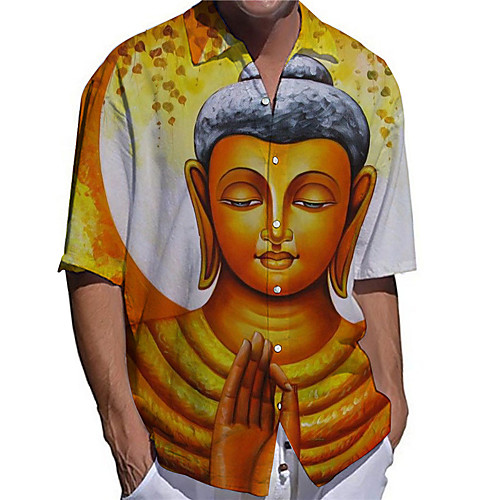 Men's Shirt 3D Print Portrait Plus Size 3D Print Button-Down Short Sleeve Casual Tops Casual Fashion Breathable Comfortable Yellow
Men's Shirt 3D Print Portrait Plus Size 3D Print Button-Down Short Sleeve Casual Tops Casual Fashion Breathable Comfortable Yellow