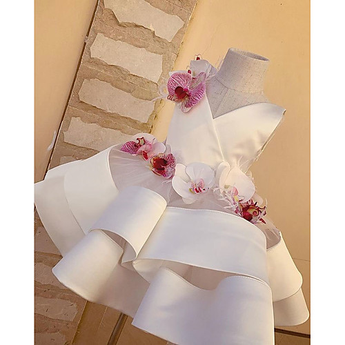 Ball Gown Knee Length Flower Girl Dresses Party Tulle Sleeveless V Neck with Flower
Ball Gown Knee Length Flower Girl Dresses Party Tulle Sleeveless V Neck with Flower