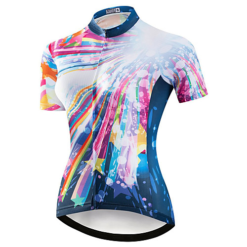 21Grams Women's Short Sleeve Cycling Jersey Summer Spandex RedBlue Stripes Dot Stars Bike Top Mountain Bike MTB Road Bike Cycling Sports Clothing Apparel / Stretchy / Athleisure
21Grams Women's Short Sleeve Cycling Jersey Summer Spandex RedBlue Stripes Dot Stars Bike Top Mountain Bike MTB Road Bike Cycling Sports Clothing Apparel / Stretchy / Athleisure