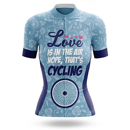 21Grams Women's Short Sleeve Cycling Jersey Summer Spandex Blue Floral Botanical Bike Top Mountain Bike MTB Road Bike Cycling Sports Clothing Apparel / Stretchy / Athleisure
21Grams Women's Short Sleeve Cycling Jersey Summer Spandex Blue Floral Botanical Bike Top Mountain Bike MTB Road Bike Cycling Sports Clothing Apparel / Stretchy / Athleisure