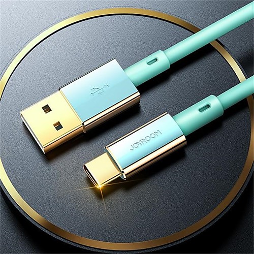 Joyroom USB C Cable High Speed Quick Charge 3 A 1.2m(4Ft) Silicone TPE For Samsung Xiaomi Huawei Phone Accessory
Joyroom USB C Cable High Speed Quick Charge 3 A 1.2m(4Ft) Silicone TPE For Samsung Xiaomi Huawei Phone Accessory
