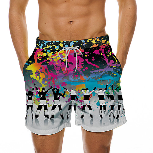 Men's Casual Designer Quick Dry Breathable Beach Swimming Pool Bermuda shorts Board Shorts Pants Graphic Prints Character Graffiti Short 3D Print Drawstring Elastic Waist Rainbow / Summer
Men's Casual Designer Quick Dry Breathable Beach Swimming Pool Bermuda shorts Board Shorts Pants Graphic Prints Character Graffiti Short 3D Print Drawstring Elastic Waist Rainbow / Summer