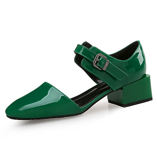 Women's Heels Block Heel Square Toe Patent Leather Solid Colored Burgundy Dark Green Black
Women's Heels Block Heel Square Toe Patent Leather Solid Colored Burgundy Dark Green Black