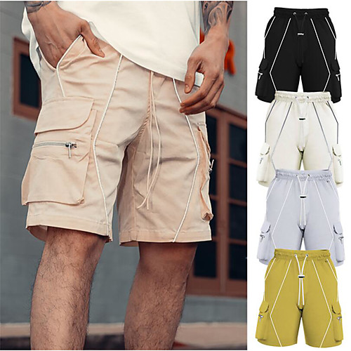 Men's Shorts Cargo Shorts Outdoor Loose Casual Daily Shorts Pants Geometry Short Pocket Reflective Strip ArmyGreen Grey Khaki Black Beige / Summer / Drawstring
Men's Shorts Cargo Shorts Outdoor Loose Casual Daily Shorts Pants Geometry Short Pocket Reflective Strip ArmyGreen Grey Khaki Black Beige / Summer / Drawstring