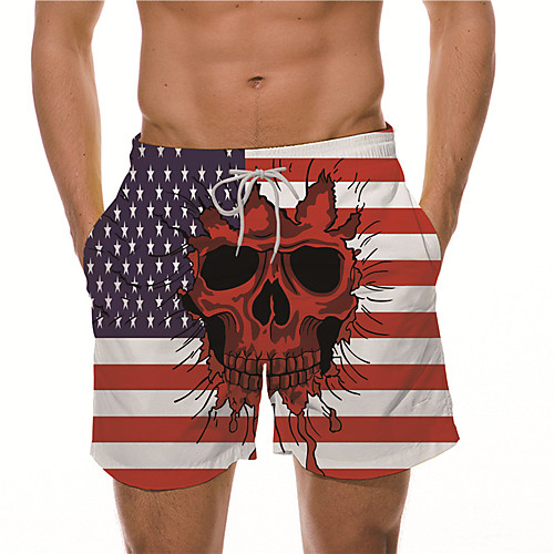 Men's Designer Casual / Sporty Big and Tall Quick Dry Breathable Soft Holiday Beach Swimming Pool Shorts Bermuda shorts Swim Trucks Pants Graphic Prints Skull American Flag Short Drawstring Elastic
Men's Designer Casual / Sporty Big and Tall Quick Dry Breathable Soft Holiday Beach Swimming Pool Shorts Bermuda shorts Swim Trucks Pants Graphic Prints Skull American Flag Short Drawstring Elastic