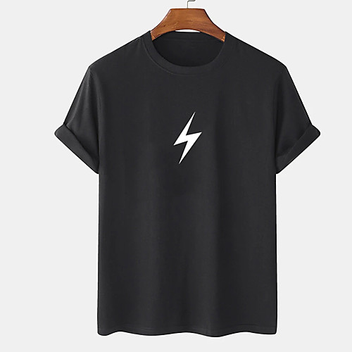 Men's Unisex Tee T shirt Hot Stamping Lightning Graphic Prints Plus Size Print Short Sleeve Casual Tops Cotton Basic Designer Big and Tall White Black Khaki
Men's Unisex Tee T shirt Hot Stamping Lightning Graphic Prints Plus Size Print Short Sleeve Casual Tops Cotton Basic Designer Big and Tall White Black Khaki