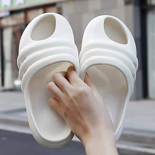 Women's Slippers & Flip-Flops Flat Heel Round Toe PU Solid Colored White Black
Women's Slippers & Flip-Flops Flat Heel Round Toe PU Solid Colored White Black