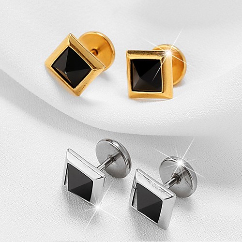 Men's Earrings Classic Holiday Birthday Stylish Simple Stainless Steel Earrings Jewelry Silver / Gold For Street Formal Date Festival 1pc
Men's Earrings Classic Holiday Birthday Stylish Simple Stainless Steel Earrings Jewelry Silver / Gold For Street Formal Date Festival 1pc
