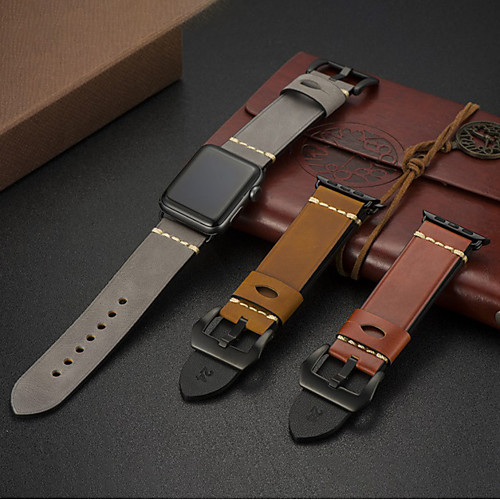 Smart Watch Band for Apple iWatch 1 pcs Business Band Genuine Leather Replacement Wrist Strap for Apple Watch Series SE / 6/5/4/3/2/1
Smart Watch Band for Apple iWatch 1 pcs Business Band Genuine Leather Replacement Wrist Strap for Apple Watch Series SE / 6/5/4/3/2/1
