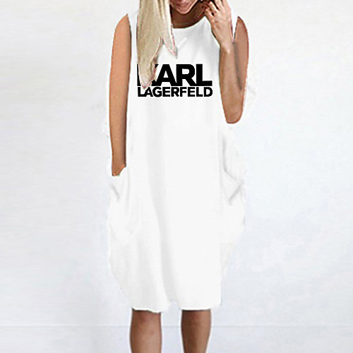 Women's T Shirt Dress Tee Dress Knee Length Dress Blue Yellow Fuchsia Gray Green White Black Sleeveless Letter Summer Round Neck Casual Oversized 2021 S M L XL XXL 3XL 4XL 5XL
Women's T Shirt Dress Tee Dress Knee Length Dress Blue Yellow Fuchsia Gray Green White Black Sleeveless Letter Summer Round Neck Casual Oversized 2021 S M L XL XXL 3XL 4XL 5XL