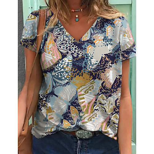 Women's Abstract Butterfly Painting T shirt Graphic Butterfly Print V Neck Basic Tops Gray
Women's Abstract Butterfly Painting T shirt Graphic Butterfly Print V Neck Basic Tops Gray