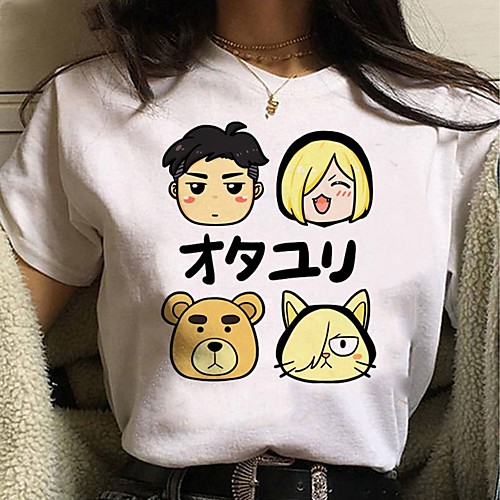 Inspired by Yuri on Ice Cosplay Anime Cartoon Polyester / Cotton Blend Print Harajuku Graphic Kawaii T-shirt For Women's / Men's
Inspired by Yuri on Ice Cosplay Anime Cartoon Polyester / Cotton Blend Print Harajuku Graphic Kawaii T-shirt For Women's / Men's