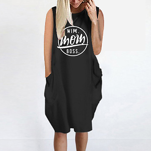 Women's T Shirt Dress Tee Dress Knee Length Dress Blue Yellow Fuchsia Gray Green White Black Sleeveless Letter Summer Round Neck Casual Oversized 2021 S M L XL XXL 3XL 4XL 5XL
Women's T Shirt Dress Tee Dress Knee Length Dress Blue Yellow Fuchsia Gray Green White Black Sleeveless Letter Summer Round Neck Casual Oversized 2021 S M L XL XXL 3XL 4XL 5XL