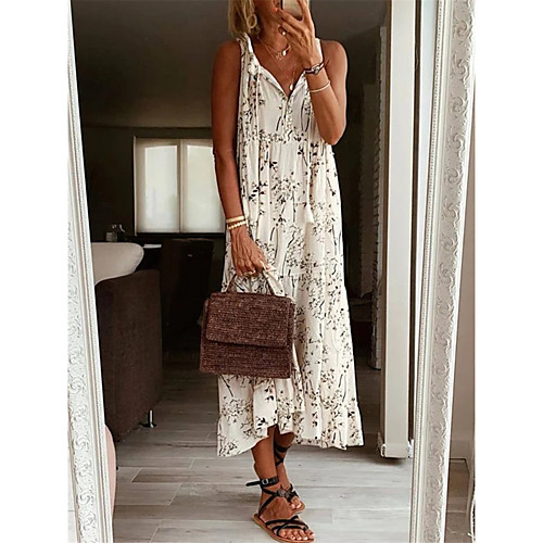 Women's Strap Dress Midi Dress Photo Color Sleeveless Pattern Summer Casual 2021 S M L XL XXL XXXL
Women's Strap Dress Midi Dress Photo Color Sleeveless Pattern Summer Casual 2021 S M L XL XXL XXXL