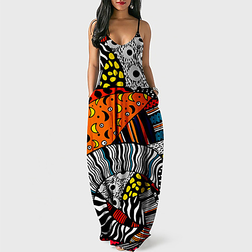 Women's Strap Dress Maxi long Dress Orange Sleeveless Print Abstract Print Summer V Neck Casual Loose 2021 XS S M L XL XXL 3XL 4XL 5XL 6XL
Women's Strap Dress Maxi long Dress Orange Sleeveless Print Abstract Print Summer V Neck Casual Loose 2021 XS S M L XL XXL 3XL 4XL 5XL 6XL
