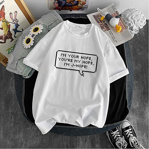 Inspired by Agust D Cosplay Anime Cartoon Polyester / Cotton Blend Print Harajuku Graphic Kawaii T-shirt For Women's / Men's
Inspired by Agust D Cosplay Anime Cartoon Polyester / Cotton Blend Print Harajuku Graphic Kawaii T-shirt For Women's / Men's