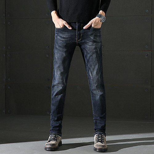 Men's Stylish Sporty Casual / Sporty Streetwear Comfort Daily Sports Pants Jeans Trousers Pants Solid Color Full Length Pocket Blue
Men's Stylish Sporty Casual / Sporty Streetwear Comfort Daily Sports Pants Jeans Trousers Pants Solid Color Full Length Pocket Blue