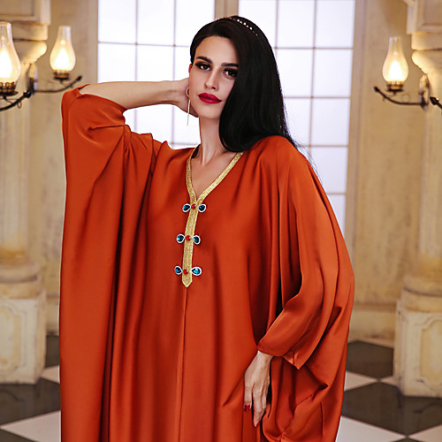 Arabian Adults Women's Cosplay Abaya Dress Arabian Dress For Party Halloween Polyster Solid Color Halloween Carnival Masquerade Dress
Arabian Adults Women's Cosplay Abaya Dress Arabian Dress For Party Halloween Polyster Solid Color Halloween Carnival Masquerade Dress