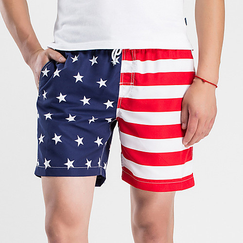 Men's Sporty Casual / Sporty Breathable Soft Holiday Beach Shorts Swim Trucks Pants Flag Short Drawstring Elastic Waist White Red
Men's Sporty Casual / Sporty Breathable Soft Holiday Beach Shorts Swim Trucks Pants Flag Short Drawstring Elastic Waist White Red