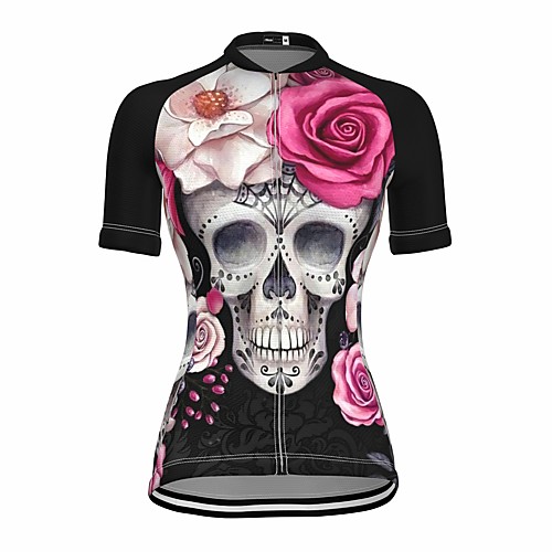 21Grams Women's Short Sleeve Cycling Jersey Summer Spandex Black Skull Floral Botanical Bike Top Mountain Bike MTB Road Bike Cycling Sports Clothing Apparel / Stretchy / Athleisure
21Grams Women's Short Sleeve Cycling Jersey Summer Spandex Black Skull Floral Botanical Bike Top Mountain Bike MTB Road Bike Cycling Sports Clothing Apparel / Stretchy / Athleisure