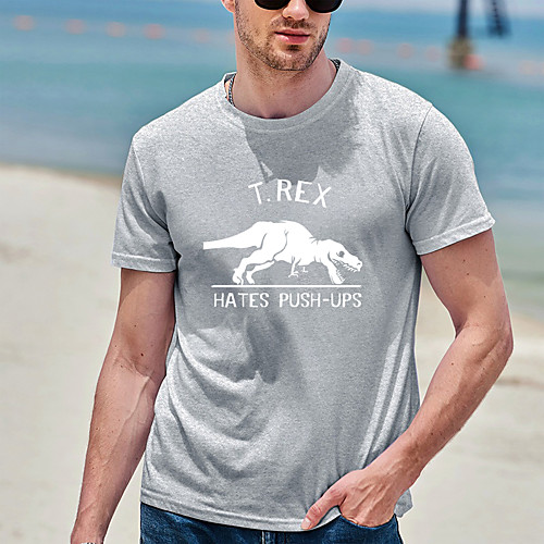 Men's Tee T shirt Hot Stamping Graphic Prints Dinosaur Plus Size Print Short Sleeve Casual Tops Cotton Basic Designer Big and Tall White Black Gray
Men's Tee T shirt Hot Stamping Graphic Prints Dinosaur Plus Size Print Short Sleeve Casual Tops Cotton Basic Designer Big and Tall White Black Gray