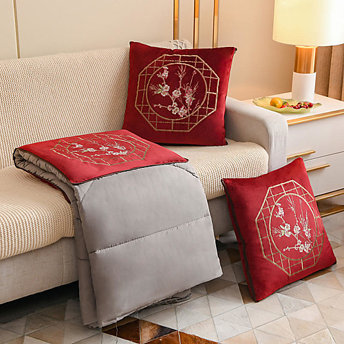 Chinese Style Pillow Quilt Mercerized Velvet Exquisite Embroidery Portable High-grade Pillow Quilt Dual Purpose Car Seat Cushion Sofa Office Nap Pillow For Chairs Back
Chinese Style Pillow Quilt Mercerized Velvet Exquisite Embroidery Portable High-grade Pillow Quilt Dual Purpose Car Seat Cushion Sofa Office Nap Pillow For Chairs Back