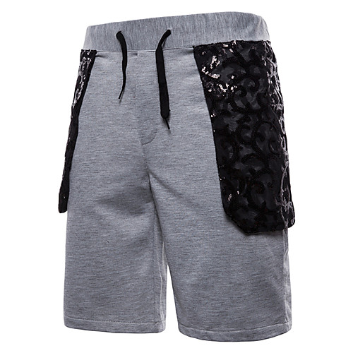 Men's Shorts Athletic Daily Sports Sweatpants Shorts Pants Patchwork Knee Length Lace Black Light gray Dark Gray
Men's Shorts Athletic Daily Sports Sweatpants Shorts Pants Patchwork Knee Length Lace Black Light gray Dark Gray