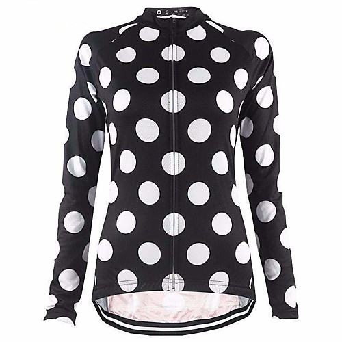 21Grams Women's Long Sleeve Cycling Jersey Summer Spandex BlackWhite Dot Bike Top Mountain Bike MTB Road Bike Cycling Sports Clothing Apparel / Stretchy / Athleisure
21Grams Women's Long Sleeve Cycling Jersey Summer Spandex BlackWhite Dot Bike Top Mountain Bike MTB Road Bike Cycling Sports Clothing Apparel / Stretchy / Athleisure