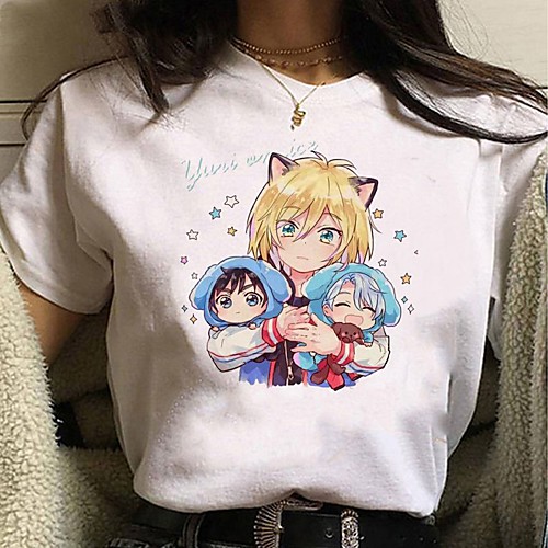 Inspired by Yuri on Ice Cosplay Anime Cartoon Polyester / Cotton Blend Print Harajuku Graphic Kawaii T-shirt For Women's / Men's
Inspired by Yuri on Ice Cosplay Anime Cartoon Polyester / Cotton Blend Print Harajuku Graphic Kawaii T-shirt For Women's / Men's