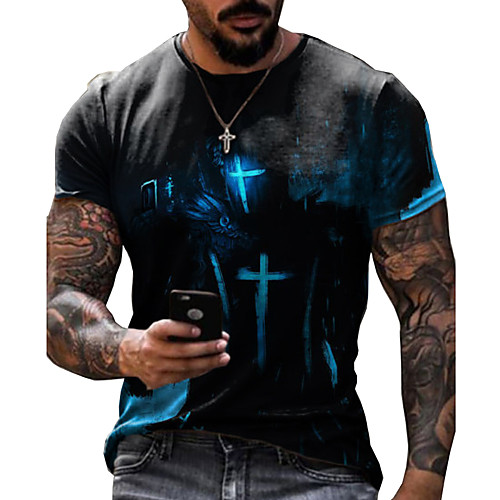 Men's Tee T shirt Shirt 3D Print Graphic Prints Eagle Print Short Sleeve Daily Tops Cotton Casual Designer Big and Tall Round Neck Blue Black Dark Gray / Summer
Men's Tee T shirt Shirt 3D Print Graphic Prints Eagle Print Short Sleeve Daily Tops Cotton Casual Designer Big and Tall Round Neck Blue Black Dark Gray / Summer