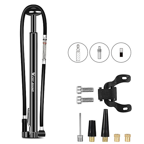 Mini Bike Pump Mini Bike Pump With Gauge Inflated For Road Bike Mountain Bike MTB Folding Bike Recreational Cycling Cycling Bicycle Aluminum Alloy Silver Black
Mini Bike Pump Mini Bike Pump With Gauge Inflated For Road Bike Mountain Bike MTB Folding Bike Recreational Cycling Cycling Bicycle Aluminum Alloy Silver Black
