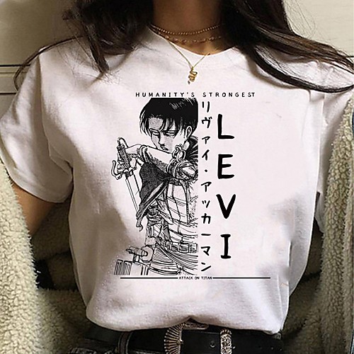 Inspired by Attack on Titan Cosplay Anime Cartoon Polyester / Cotton Blend Print Harajuku Graphic Kawaii T-shirt For Women's / Men's
Inspired by Attack on Titan Cosplay Anime Cartoon Polyester / Cotton Blend Print Harajuku Graphic Kawaii T-shirt For Women's / Men's