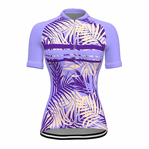21Grams Women's Short Sleeve Cycling Jersey Summer Spandex Purple Floral Botanical Bike Top Mountain Bike MTB Road Bike Cycling Quick Dry Moisture Wicking Sports Clothing Apparel / Stretchy
21Grams Women's Short Sleeve Cycling Jersey Summer Spandex Purple Floral Botanical Bike Top Mountain Bike MTB Road Bike Cycling Quick Dry Moisture Wicking Sports Clothing Apparel / Stretchy