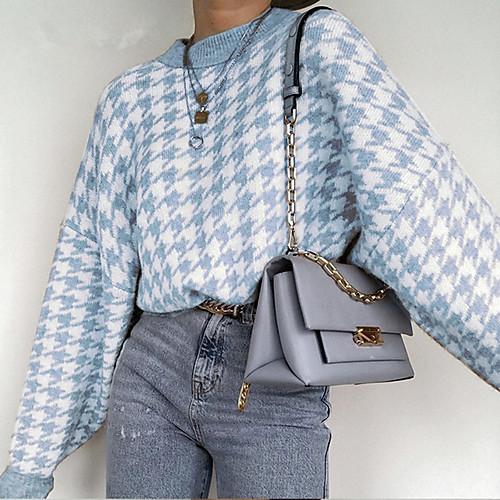 Women's Pattern Sweater Long Sleeve Sweater Cardigans Round Neck Light Blue Black khaki
Women's Pattern Sweater Long Sleeve Sweater Cardigans Round Neck Light Blue Black khaki