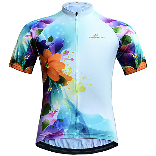 21Grams Women's Short Sleeve Cycling Jersey Summer Spandex Polyester Blue Floral Botanical Bike Jersey Top Mountain Bike MTB Road Bike Cycling Quick Dry Moisture Wicking Breathable Sports Clothing
21Grams Women's Short Sleeve Cycling Jersey Summer Spandex Polyester Blue Floral Botanical Bike Jersey Top Mountain Bike MTB Road Bike Cycling Quick Dry Moisture Wicking Breathable Sports Clothing