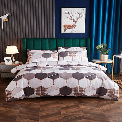 3-Piece Duvet Cover Set Hotel Bedding Sets Comforter Cover with Soft Lightweight Microfiber Include 1 Duvet Cover 2 Pillowcases for Double/Queen/King(1 Pillowcase for Twin/Single)
3-Piece Duvet Cover Set Hotel Bedding Sets Comforter Cover with Soft Lightweight Microfiber Include 1 Duvet Cover 2 Pillowcases for Double/Queen/King(1 Pillowcase for Twin/Single)