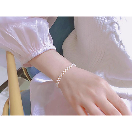 Pearl Bracelet 3-4mm White Color Near Round Mini Pearl Wrap Bracelet 3D Fashion Stylish 14K Gold Filled Bracelet Jewelry White For Anniversary Party Evening Gift Prom Date
Pearl Bracelet 3-4mm White Color Near Round Mini Pearl Wrap Bracelet 3D Fashion Stylish 14K Gold Filled Bracelet Jewelry White For Anniversary Party Evening Gift Prom Date