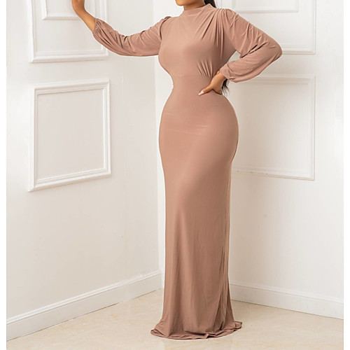 Women's Sheath Dress Maxi long Dress Red bean paste Long Sleeve Solid Color Summer Casual 2021 S M L XL
Women's Sheath Dress Maxi long Dress Red bean paste Long Sleeve Solid Color Summer Casual 2021 S M L XL