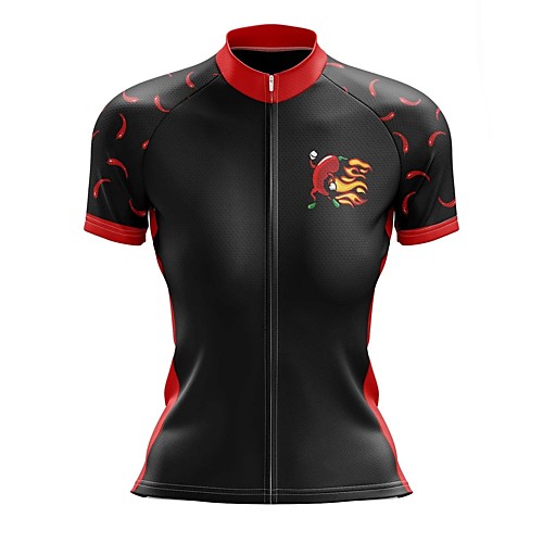 21Grams Women's Short Sleeve Cycling Jersey Summer Spandex Black / Red Bike Top Mountain Bike MTB Road Bike Cycling Sports Clothing Apparel / Stretchy / Athleisure
21Grams Women's Short Sleeve Cycling Jersey Summer Spandex Black / Red Bike Top Mountain Bike MTB Road Bike Cycling Sports Clothing Apparel / Stretchy / Athleisure
