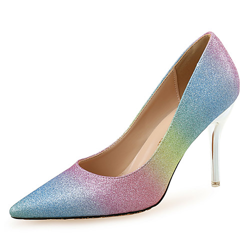 Women's Heels Stiletto Heel Pointed Toe Gleit Color Block Black / White Rainbow
Women's Heels Stiletto Heel Pointed Toe Gleit Color Block Black / White Rainbow