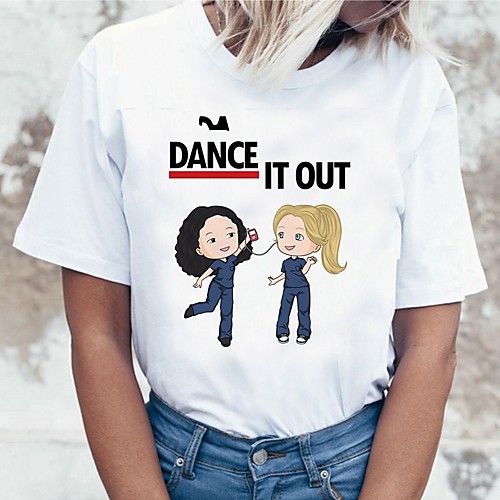 Inspired by Greys Anatomy Cosplay Anime Cartoon Polyester / Cotton Blend Print Harajuku Graphic Kawaii T-shirt For Women's / Men's
Inspired by Greys Anatomy Cosplay Anime Cartoon Polyester / Cotton Blend Print Harajuku Graphic Kawaii T-shirt For Women's / Men's